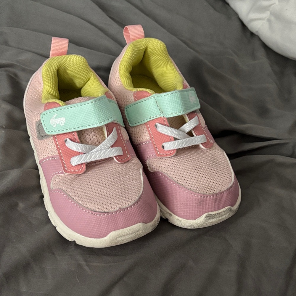 See Kai Run Pink & Mint Lightweight Kids Sneakers